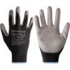 2400251 Perfect Poly Mechanical Hazard Gloves, Black/Grey, Polyamide Liner, Polyurethane Coating, EN388: 2016, 4, 1, 2, 1, X, Size 9 thumbnail-0