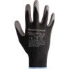 2400251 Perfect Poly Mechanical Hazard Gloves, Black/Grey, Polyamide Liner, Polyurethane Coating, EN388: 2016, 4, 1, 2, 1, X, Size 8 thumbnail-1