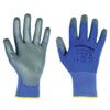 2400260 Perfect Poly Skin Mechanical Hazard Gloves, Blue/Grey, Polyamide Liner, Polyurethane Coating, EN388: 2016, 2, 1, 1, 0, X, Size 8 thumbnail-0