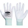 8802 Polyflex® Mechanical Hazard Gloves, White, Nylon Liner, Polyurethane Coating, EN388: 2016, 4, 1, 3, 1, X, Size 8 thumbnail-0