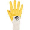 9312 Nitron Lite Mechanical Hazard Gloves, White/Yellow, Cotton Liner, Nitrile Coating, EN388: 2003, 4, 1, 1, 1, Size 9 thumbnail-1