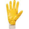 9312 Nitron Lite Mechanical Hazard Gloves, White/Yellow, Cotton Liner, Nitrile Coating, EN388: 2003, 4, 1, 1, 1, Size 9 thumbnail-2