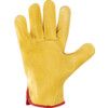 DR100 Daytona Mechanical Hazard Gloves, Yellow, Fleece Liner, Leather Coating, EN388: 2003, 2, 1, 2, 2, Size 10 thumbnail-2