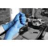 Finite FHD50 Disposable Gloves, Blue, Nitrile, Powder Free, Size 9.5, Pack of 50 thumbnail-1