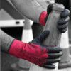 GIW Grip It® Mechanical Hazard Gloves, Black/Red, Nylon Liner, Latex Coating, EN388: 2016, 3, 1, 4, 2, X, Size 9 thumbnail-1