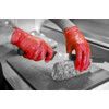 SHIELD COLOURED P/F RED VINYL GLOVES (M) (BX-100) thumbnail-0