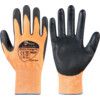 Matrix, Cut Resistant Gloves, Black/Orange, EN388: 2003, 4, 3, 4, 3, PU Palm, Knitted Liner, Size 10 thumbnail-0