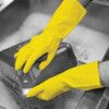 SHIELD 2 HOUSEHOLD RUBBER GLOVES YELLOW (L) thumbnail-0