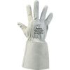 RE-PRO, Electricians Gauntlet, White, Leather, Uncoated, EN388: 2003, 3, 1, 2, 1, Size 9 thumbnail-0