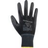 2100251 Workeasy Mechanical Hazard Gloves, Black, Polyester Liner, Polyurethane Coating, EN388: 2003, 3, 1, 2, 1, Size 9 thumbnail-1