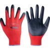 Mechanical Hazard Gloves, Black/Red, Nylon Liner, Nitrile Coating, EN388: 2003, 4, 1, 2, 1, Size 8 thumbnail-0