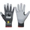 Cut Resistant Gloves, Black/Grey, PU Palm, Rhino Yarn™ Liner,  EN388: 2016, 4, X, 4, 2, F, Size 10 thumbnail-0