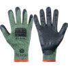 Cut Resistant Gloves, Black/Green, Nitrile Foam Palm, Knitted Liner, EN388: 2016, 4, X, 4, 2, E, Size 9 thumbnail-0