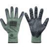 Cut Resistant Gloves, Black/Grey, Nitrile Foam Palm & Finger Tips, Knitted Liner, EN388: 2016, 4, X, 4, 2, E, Size 10 thumbnail-0