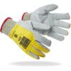 Caldera, Cut Resistant Gloves, Yellow/White, Leather Palm, Knitted Liner, EN388: 2016, 4, X, 4, 3, F, Size 10 thumbnail-0