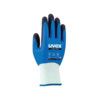 7710F Unilite Mechanical Hazard Gloves, Blue/White, Nylon Liner, NBR/Sandy Nitrile Coating, EN388: 2016, 4, 1, 2, 1, X, Size 10 thumbnail-0