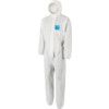 1500-WH Microgard Chemical Protective Coveralls, Disposable, Type 5/6, White, SMS Nonwoven Fabric, Zipper Closure, S thumbnail-0