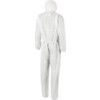 1500-WH Microgard Chemical Protective Coveralls, Disposable, Type 5/6, White, SMS Nonwoven Fabric, Zipper Closure, S thumbnail-1