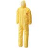 Coverall, Disposable, Yellow, Zipper Closure, 2XL thumbnail-0