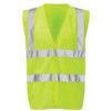 HVW03 IMMORTAL BLACK KNIGHT HI-VIS WAISTCOAT YELLOW (M) thumbnail-0