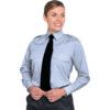 Women's 13.5in Long Sleeve Blue Pilot Shirt thumbnail-1