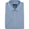 Men's 17.5in Short Sleeve Blue Poplin Shirt thumbnail-0