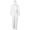 Easysafe, Chemical Protective Coveralls, Disposable, Type 5/6, White, Polyethylene, Zipper Closure, Chest 36-27", S thumbnail-1