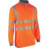 RECYCLABLE HI-VIS LONG SLEEVE POLO SHIRT ORANGE (2XL) thumbnail-0