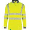 RECYCLABLE HI-VIS LONG SLEEVE POLO SHIRT YELLOW (5XL) thumbnail-1