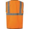 Hi-Vis Vest, Orange, Medium, Hook & Loop Closure, Polyester thumbnail-1