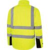 Hi-Vis Soft Shell Jacket, Small, Yellow & Black, Polyester, EN20471 thumbnail-1