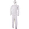 Disposable Chemical Protective Coverall, 2XL, Type 5/6, White, Tyvek 200, Zipper Closure thumbnail-0