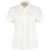 Blouse, Women, White, Cotton/Polyester, Short Sleeve, Size 10 thumbnail-0