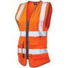 Hi-Vis Waistcoat, Orange, Size 16 (XL) thumbnail-0