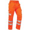 BIDEFORD ISO 20471 CL.1 CARGO TROUSERS HI-VIS ORANGE 36" REG thumbnail-0