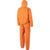 4515O, Chemical Protective Coveralls, Disposable, Type 5/6, Orange, SMS Nonwoven Fabric, Zipper Closure, Chest 45-49", 2XL thumbnail-1