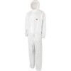 4545, Chemical Protective Coveralls, Disposable, Type 5/6, White, Polyester, Zipper Closure, Chest 39-43", L thumbnail-0