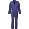 Callisto, Flame Retardant Coveralls, Navy Blue, Cotton, Stud Closure, Chest 40", M thumbnail-0