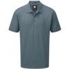 Polo Shirt, Unisex, Grey, Cotton/Polyester, Short Sleeve, L thumbnail-0