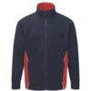 Two-Tone Fleece, Navy Blue/Red, Polyester, 2XL thumbnail-0