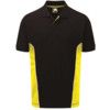 1180 Silverswift Two-Tone Polo Shirt Black/Yellow (4XL) thumbnail-0