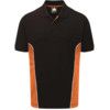 Silverswift, Polo Shirt, Black/Orange, Cotton/Polyester, Short Sleeve, M thumbnail-0