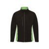 Soft Shell Jacket, Black/Green, Elastane/Laminate/Polyester, 2XL thumbnail-0