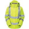 P704 Ladies Hi-Vis Mesh Lined Breathable Storm Coat Yellow Size 18 thumbnail-0