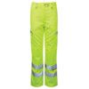 P346LDS Women's Hi-Vis Combat Trousers Yellow Size 10 L27" thumbnail-0