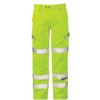 P346 Hi-Vis Combat Trousers Yellow W50"L29" thumbnail-0