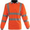 Rail Industry Polo Shirt, Orange, Polyester, Long Sleeve, XL thumbnail-0