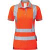 Polo Shirt, Women, Orange, Polyester, Short Sleeve, Size 24 thumbnail-0