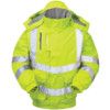 P533 Mesh Lined Hi-Vis Breathable Bomber Jacket Yellow (5XL) thumbnail-0