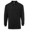 FR10 FLAME RESISTANT L/S POLO SHIRT BLACK (S) thumbnail-0